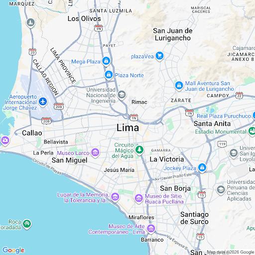 Mapa de Lima y Callao